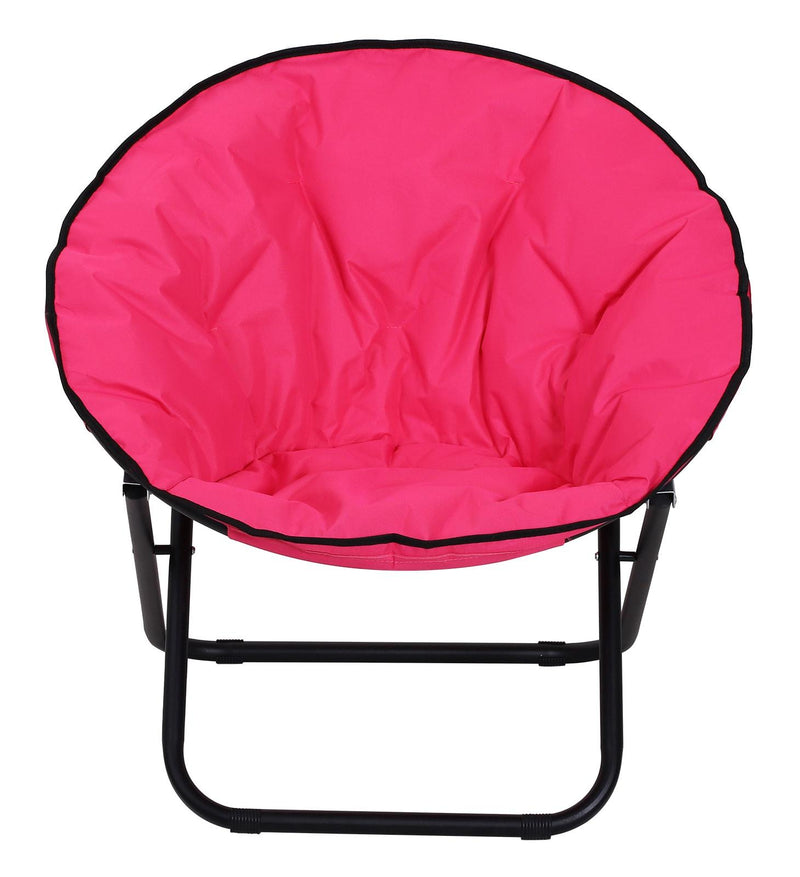 Sedia da Campeggio Pieghevole Imbottita 80x80x75 cm  Rosa