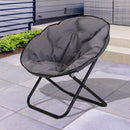 Sedia da Campeggio Pieghevole Imbottita 80x80x75 cm  Grigio