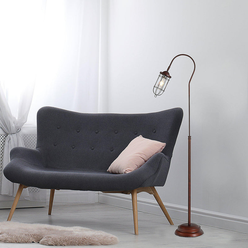 Lampada da Terra Vintage in Metallo Ø25x157 cm  Bronzo