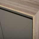 Mobile Sottolavello da Bagno 2 Ante 60x30x60 cm  Grigio e Rovere