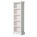 Libreria 5 Ripiani in Legno 30x17x90 cm  Bianco