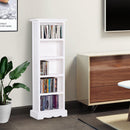 Libreria 5 Ripiani in Legno 30x17x90 cm  Bianco