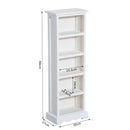 Libreria 5 Ripiani in Legno 30x17x90 cm  Bianco