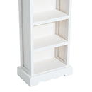 Libreria 5 Ripiani in Legno 30x17x90 cm  Bianco