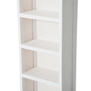 Libreria 5 Ripiani in Legno 30x17x90 cm  Bianco
