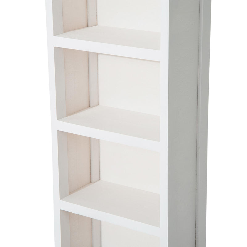 Libreria 5 Ripiani in Legno 30x17x90 cm  Bianco