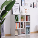 Libreria Moderna 6 Somparti in MDF 91x29,5x91 cm  Bianco