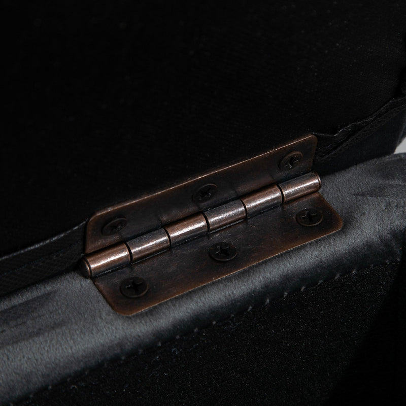 Pouf Poggiapiedi in Tessuto Poliestere 45x45x42 cm  Grigio Scuro