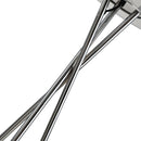 Lampada da Terra Tripode in Metallo con Paralume Ø48x162 cm  Bianco