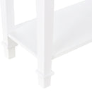 Tavolo Consolle per Ingresso 75,6x27,5x80,5 cm  Bianco