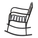 Sedia a Dondolo in Acciaio e Ghisa 60x73x85 cm  Bronzo