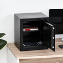 Cassaforte a Mobile Digitale a Batteria in Acciaio 38x31x42,7 cm  Nero