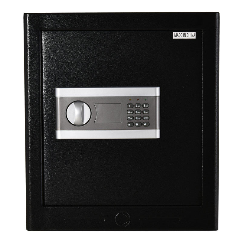 Cassaforte a Mobile Digitale a Batteria in Acciaio 38x31x42,7 cm  Nero