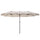 Parasol de jardin 4,6x2,7 m Mât Ø48 mm Double Toit Beige