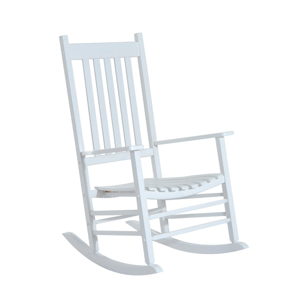 Rocking Chair en Bois 69x86x115 cm Blanc prezzo