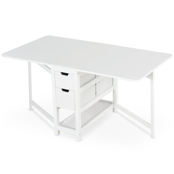 Console extensible avec tiroirs 150x80x74 cm Blanc prezzo