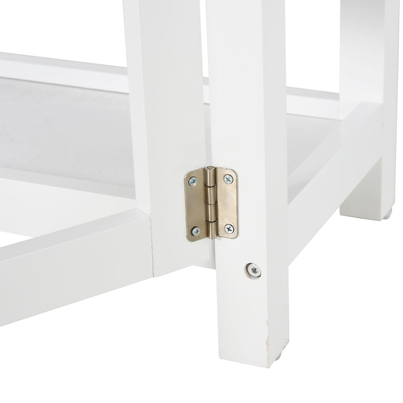 Consolle Allungabile con Cassetti 150x80x74 cm  Bianco