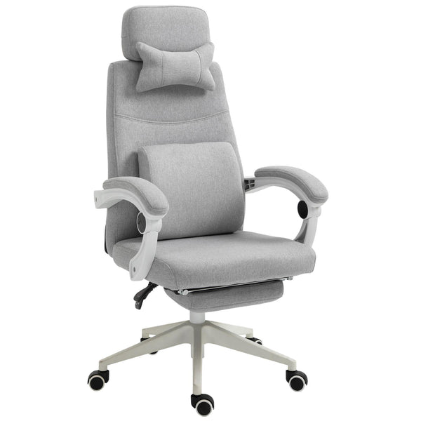 Chaise de bureau présidentielle en polyester gris online