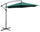 Parasol de jardin en métal décentralisé Ø3m Becker Vert