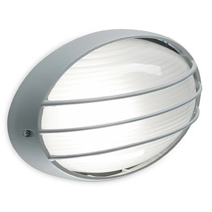 Grand plafonnier ovale avec grille de couleur en aluminium pour l'extérieur Garden Line Livos prezzo