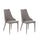 Set 2 Sedie 46x46xH91 cm in Tessuto Myriam Grigio