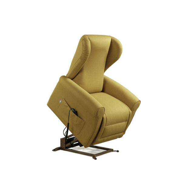 online Fauteuil releveur électrique 2 moteurs 90x100x90 cm Canapé Microfibre Dispositif Médical 1 Moutarde