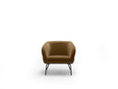 Poltrona da Salotto o da Camera Sherry 75x74x69 cm in Velluto Marrone