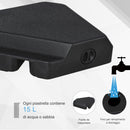 Base per Ombrellone da Giardino Ø48 80x80x50 cm in Plastica 60 Litri Nero