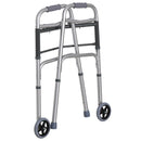 Deambulatore Pieghevole in Alluminio con Ruote 