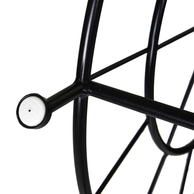 Cantinetta Portabottiglie in Metallo 50,5x35x73 cm 18 Bottiglie  Nero