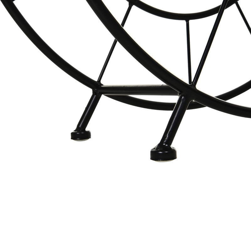 Cantinetta Portabottiglie in Metallo 50,5x35x73 cm 18 Bottiglie  Nero