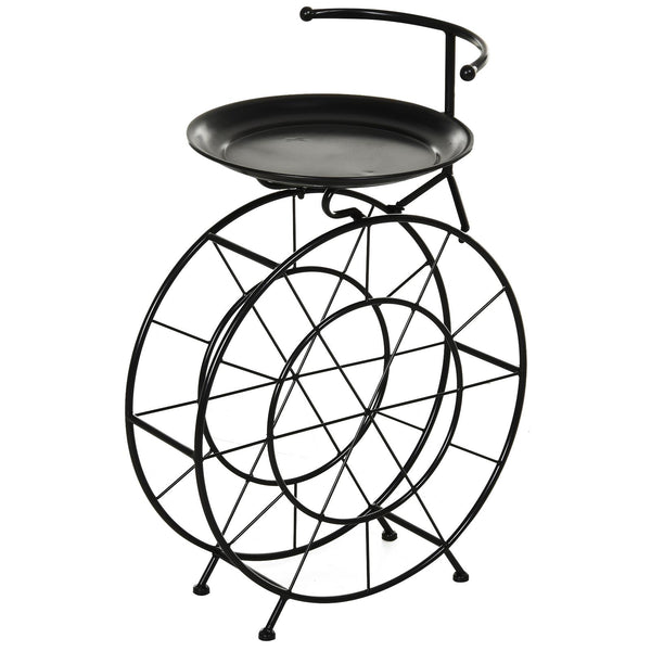 Cantinetta Portabottiglie in Metallo 50,5x35x73 cm 18 Bottiglie  Nero online