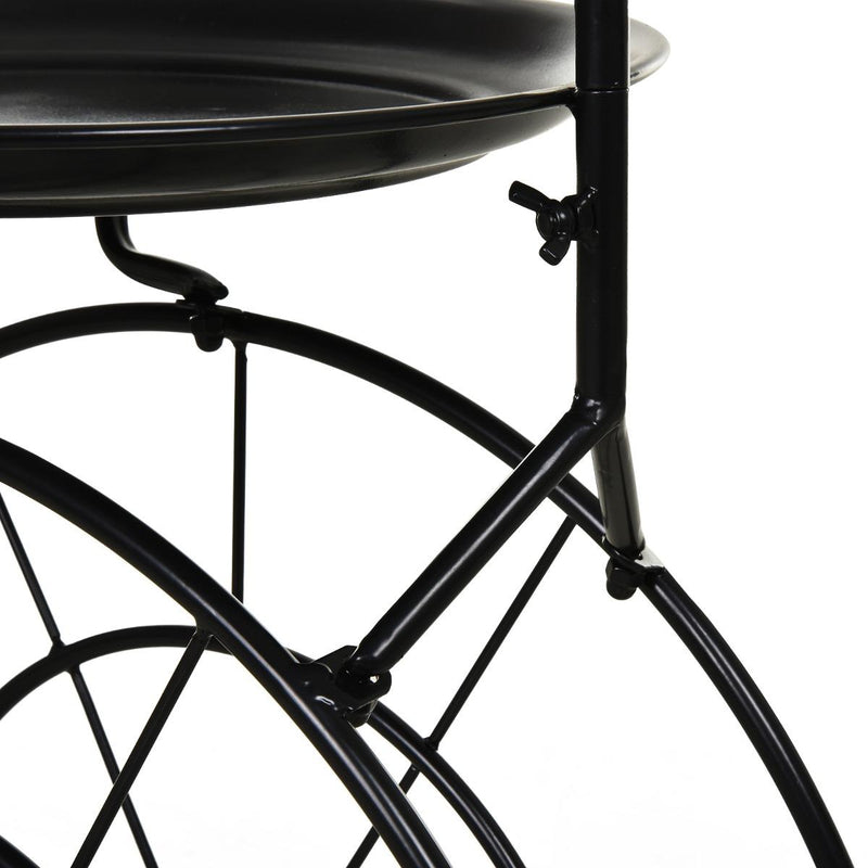 Cantinetta Portabottiglie in Metallo 50,5x35x73 cm 18 Bottiglie  Nero