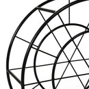 Cantinetta Portabottiglie in Metallo 50,5x35x73 cm 18 Bottiglie  Nero