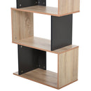 Libreria Moderna 4 Ripiani 60x30x136 cm in Truciolato  Rovere e Grigio