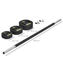 Bilanciere con Dischi 1,25Kg 2,5Kg 5Kg Peso Regolabile  Nero