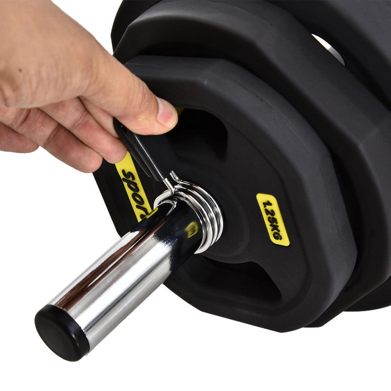 Bilanciere con Dischi 1,25Kg 2,5Kg 5Kg Peso Regolabile  Nero