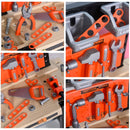 Banco da Lavoro con 64 Attrezzi per Bambini   Arancia e Nero