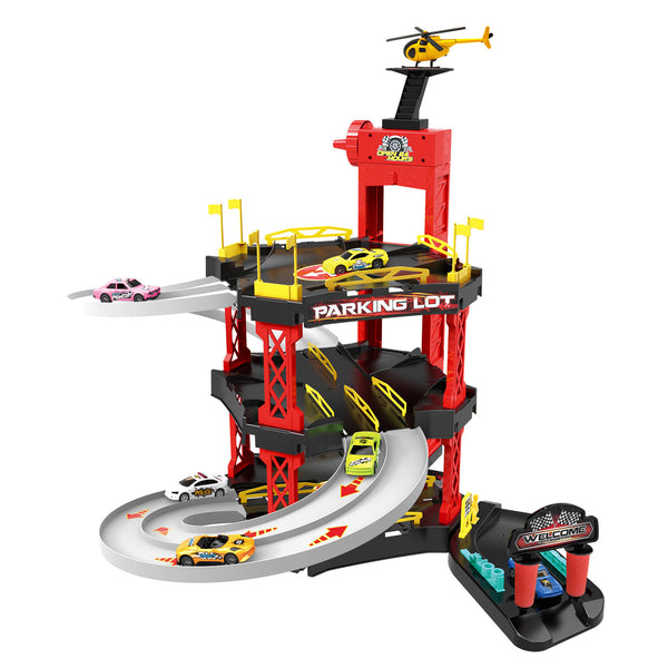 online Garage à jouets pour enfants Piste de course avec hélicoptère