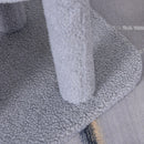 Albero Tiragraffi con Cuccia per Gatti in Legno Sisal 40x40x103 cm  Grigio Chiaro