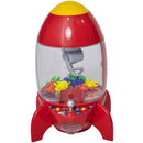 Macchinetta Pesca Pupazzi a Forma di Razzo 20x19x30 cm con Luci e Suoni  Rossa