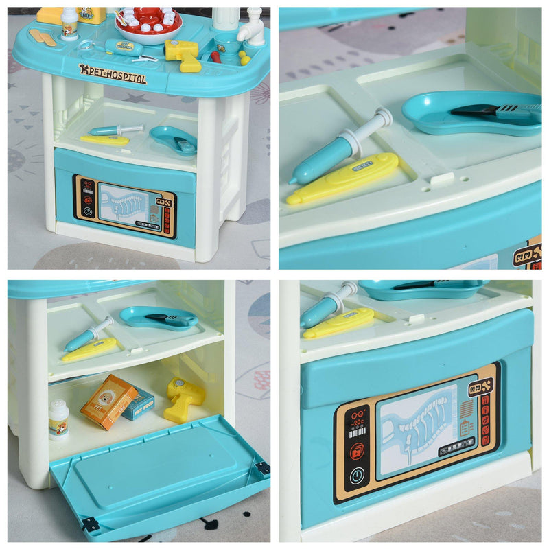 Set Dentista Veterinario Giocattolo per Bambini con 43 Accessori 