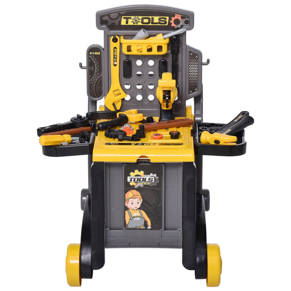 sconto Établi avec 60 outils pour enfants jaunes et noirs