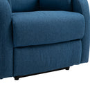 Poltrona Relax Reclinabile Elettrica 77x91x106 cm in Tessuto  Blu