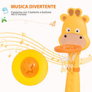 Canestro per Bambini Giraffa con Accessori   Giallo e Arancione