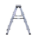 Scaletta Pieghevole in Alluminio 4 Gradini   Silver