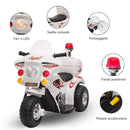 Moto Elettrica Police per Bambini 6V   Bianca