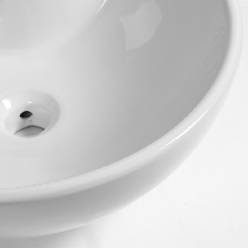 Lavabo da Appoggio 45,5x46x18 cm in Ceramica  Bianco