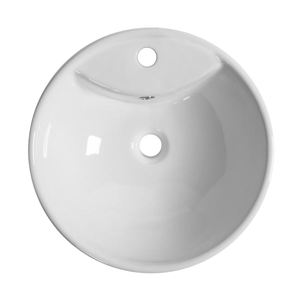 Lavabo à poser 45,5x46x18 cm en céramique blanche prezzo