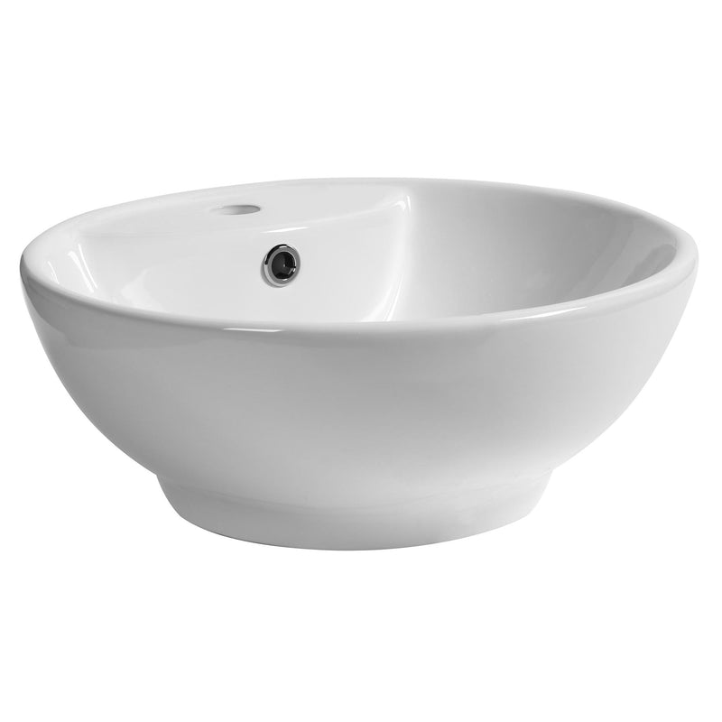 Lavabo da Appoggio 45,5x46x18 cm in Ceramica  Bianco